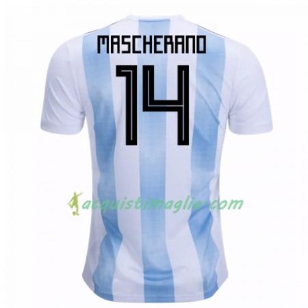 Divisa di Calcio Argentina Mascherano 14 Prima Mondiali 2018